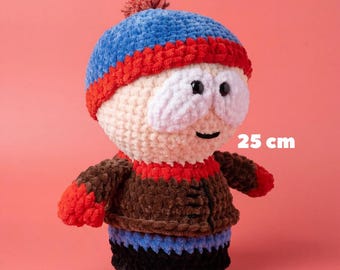 Handmade Crochet Stan Marsh Plush - South Park Amigurumi Toy