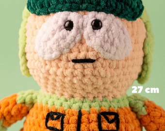 Handmade Crochet Kyle Broflovski Plush - South Park Amigurumi Toy