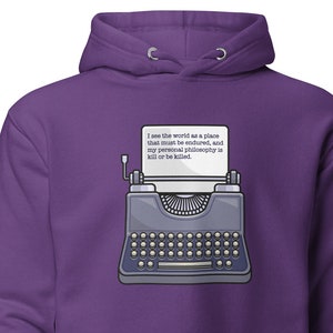 Wednesday Typewriter Unisex Hoodie