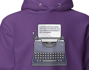Wednesday Typewriter Unisex Hoodie