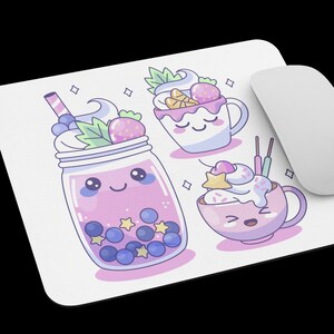 Cute Kawaii Boba Tea Mouse pad