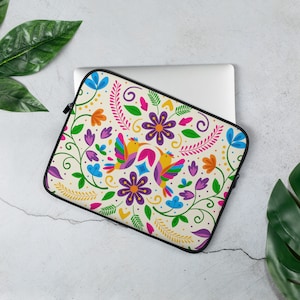 Mexican Tenango Yellow Laptop Sleeve