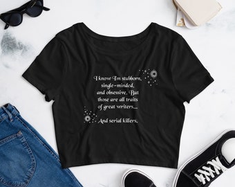 Wednesday Great Writer Cropped T-Shirt