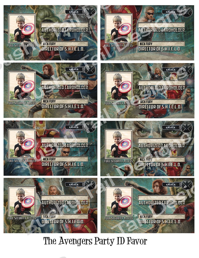 The Avengers Party Kit