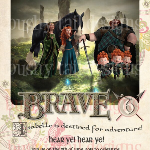 Brave Invitation - Etsy