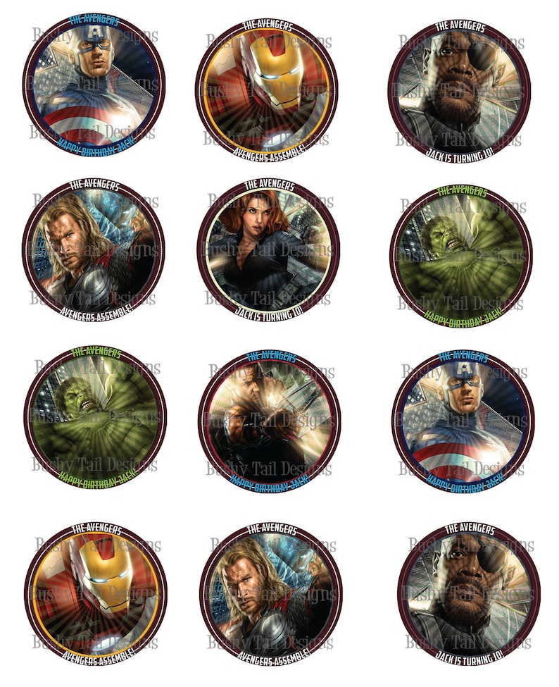 The Avengers Party Kit