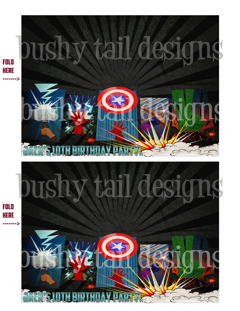 The Avengers Party Kit