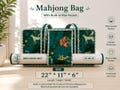 Personalized Mahjong Bag, Quilted American Mahjong Tote, Mahjong Carrying Case, Tile Storage Travel Bag, Built-In Mat Pocket, Gift for Her product logo