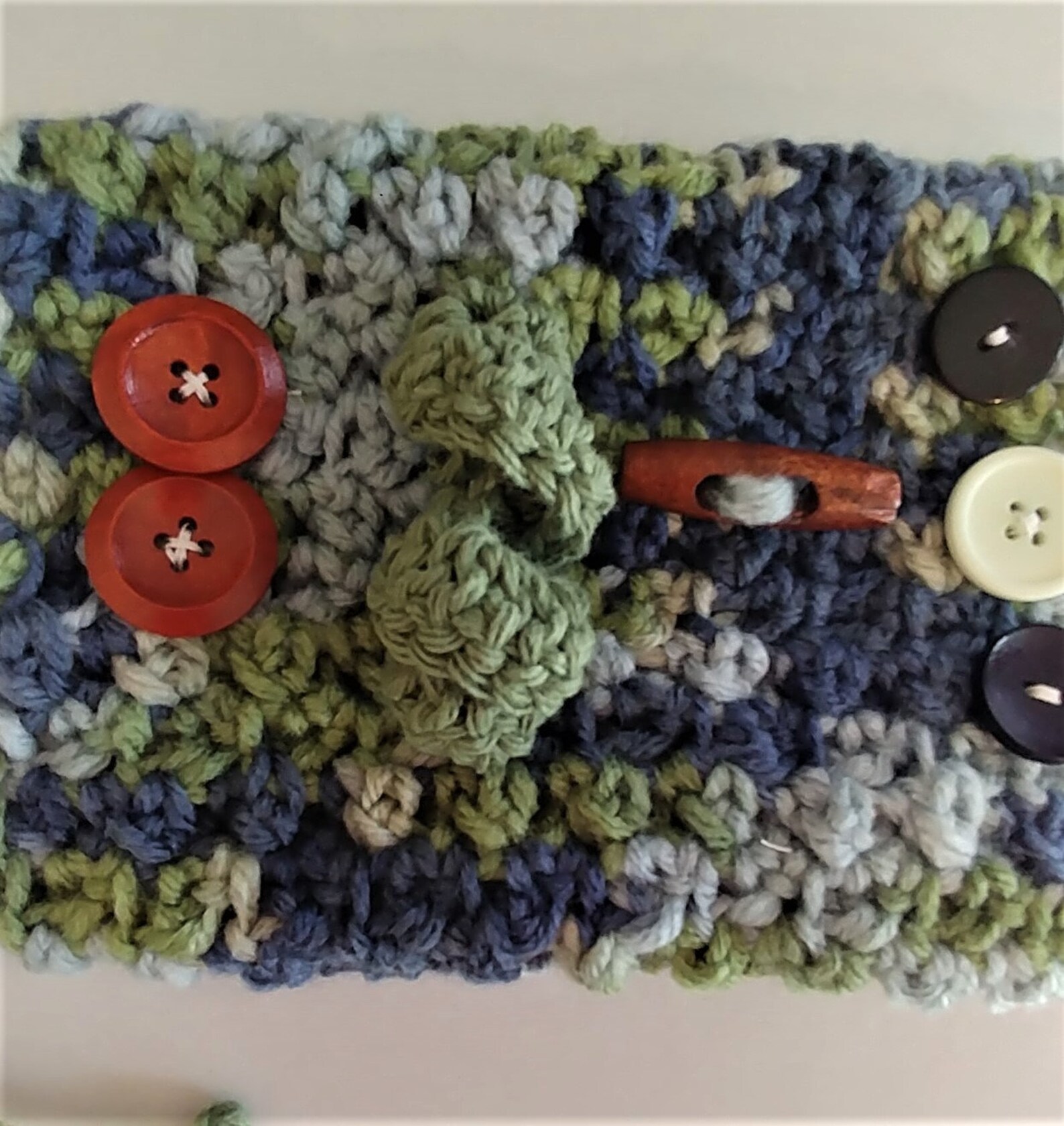 Crochet Fidget Cuff Alzheimer's Twiddle Cuff Wrist Etsy