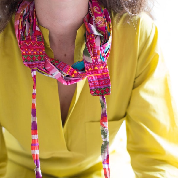 Summer Scarf Necklace: Lightweight Boho Chic Accessory