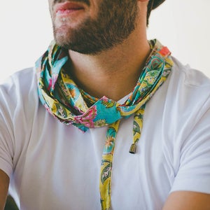 Men&#39;s Festival Clothing, Festival Scarf, Men&#39;s Neck Scarf, Men&#39;s Long Scarves, Blue Cotton Scarf, Blue Infinity Scarf, Cotton Infinity Scarf