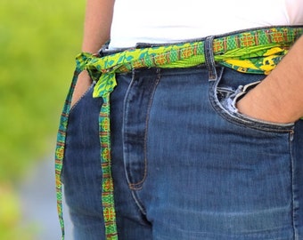 Colored Belt, Green Belt, Women's Belt, Gift Ideas For Her, Boho Belt, Gypsy Belt, Hippie Festival Belt, Handmade Belt, Christmas Gift Ideas