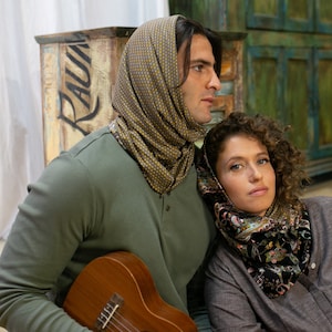 Hooded Infinity Loop Snood Scarf, Gift for Him, Cool Festival Accessory for Best Friend