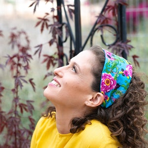 Hippie/boho/gypsy wide twist headband, Blue knotted Hairband, Knot Headband for Women,Turban Headband,Womens Accessory, Wide headband,