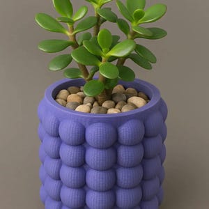 Woven bubble flower pot