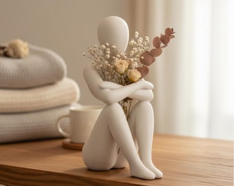 Estatua con efecto mármol para la decoración del salón.