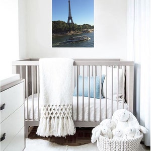 Paris View Instant Digital Download of my Paris Trip Photo Eiffel Tower Bateaux on River Seine Home Decor Gifts PGullett image 2