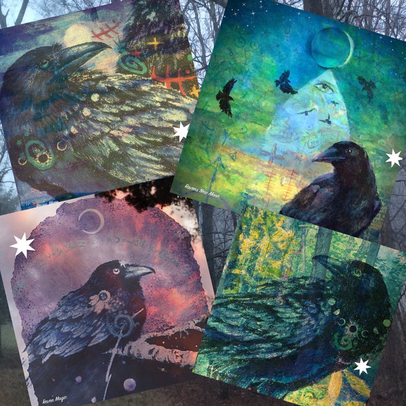 Instant Download MAGICAL RAVENS Digital Collage Sheet for Prints ...