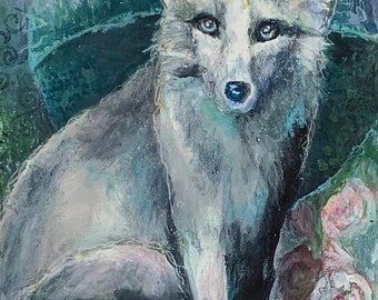 Beauty Fox Giclee Print is the clever expansive inner Spirit of wildness within us all, Invisible protection magic dreams fearless pgullett
