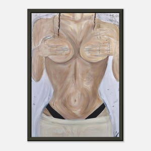 Framed Body Art,  Metal Framed Poster, 200 GSM Matte Paper