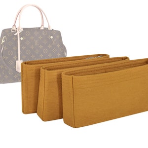 Customizable &quot;Montaigne BB/M41055&quot; Set-of 3 Felt Bag Insert Organizer And Bag Liner In 12cm/4.7inches Height