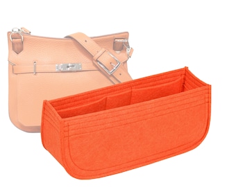 Customizable "Jypsiere 28 Bag" Felt Bag Insert Organizer And Bag Liner In 11cm/4.3inches Height, Orange Color