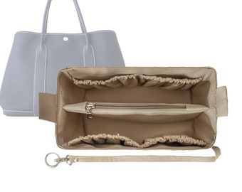 Customizable "Garden Party 36 Bag" Fabric Bag Insert Organizer And Bag Liner In 17cm/6.6inches Height, Beige Color