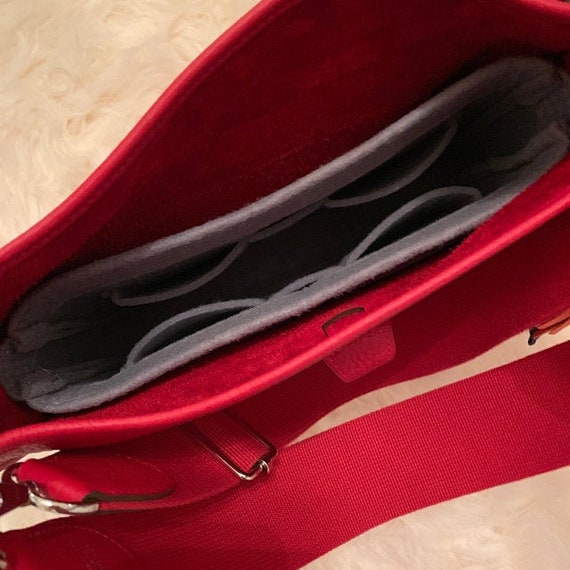 Lckaey Purse Insert Organizer- for Hermes Evelyne 29 Bags PM Insert-  Premium Felt insert-1003Khaki-M