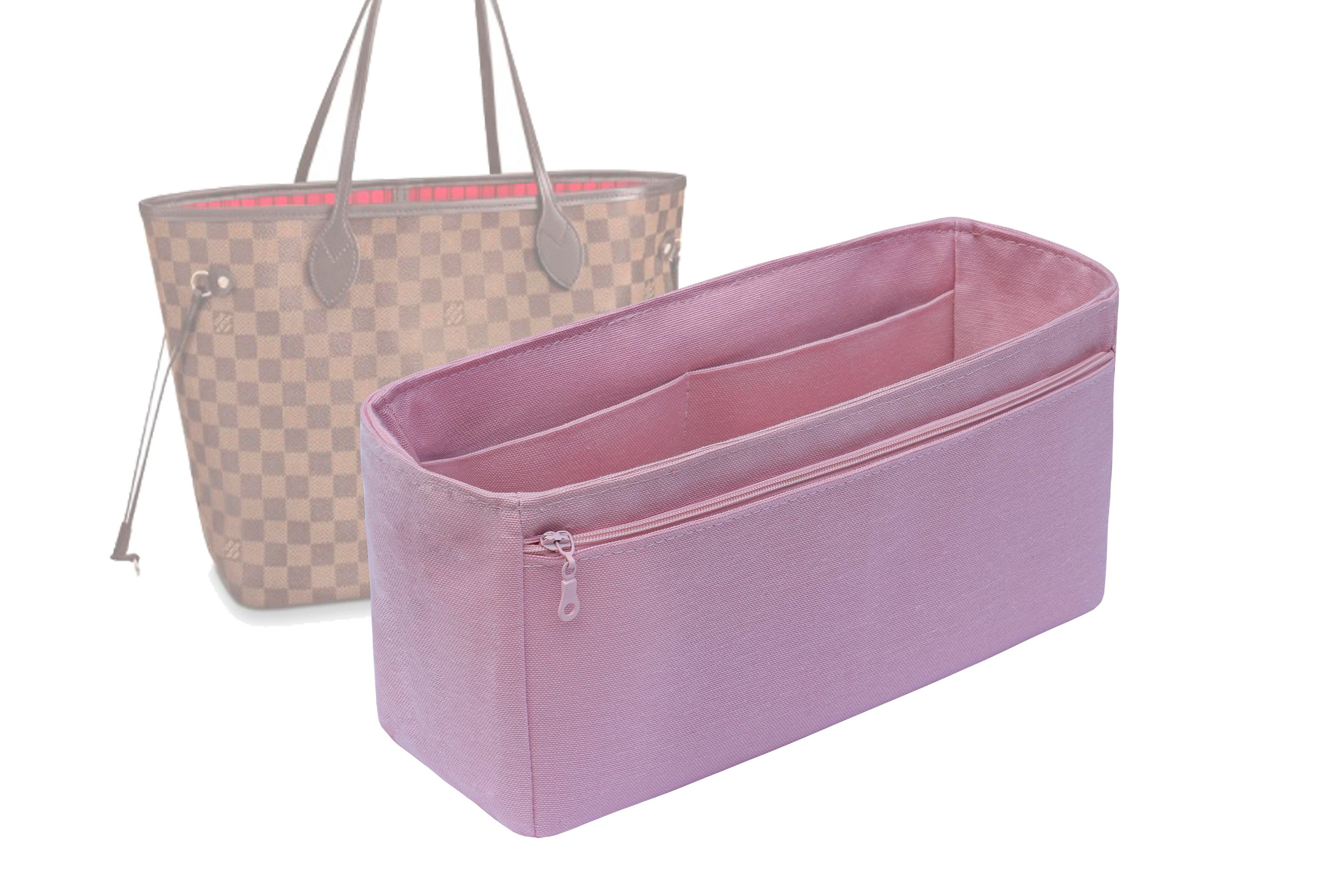 For Neverfull PM MM GM insert Bags Organizer Makeup Handbag Organize Inner  Purse Portable base shaper Premium nylon (Handmade）
