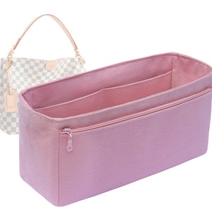 "Anpassbare ""New Graceful MM Bag"" Stoffbeutel Insert Organizer Und Taschenfutter in 15cm / 5,9inches Höhe, Pink Rose Farbe."