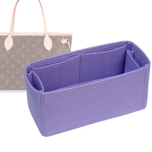Customizable &quot;Neverfull PM Bag&quot; Felt Bag Insert Organizer And Bag Liner In 15cm/5.9inches Height, Lilacs Color