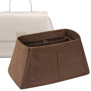 Inserto per borsa in feltro personalizzabile &quot;Palermo Italian Leather Weekender&quot; e fodera per borsa in 18 cm/7 pollici, colore marrone
