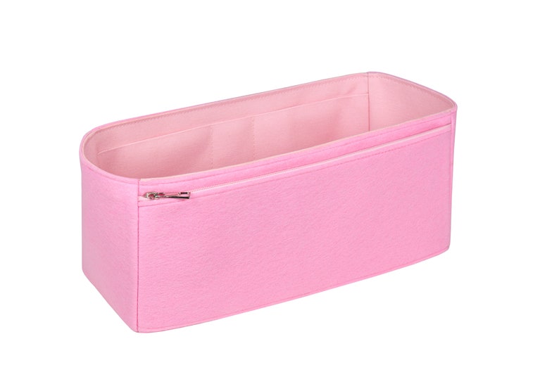 Customizable 2.55 Reissue XXL Maxi Flap Bag Fabric Lined Felt Bag Insert Organizer And Bag Liner In 20cm/7.8inches Height, Pink Rose Color image 5