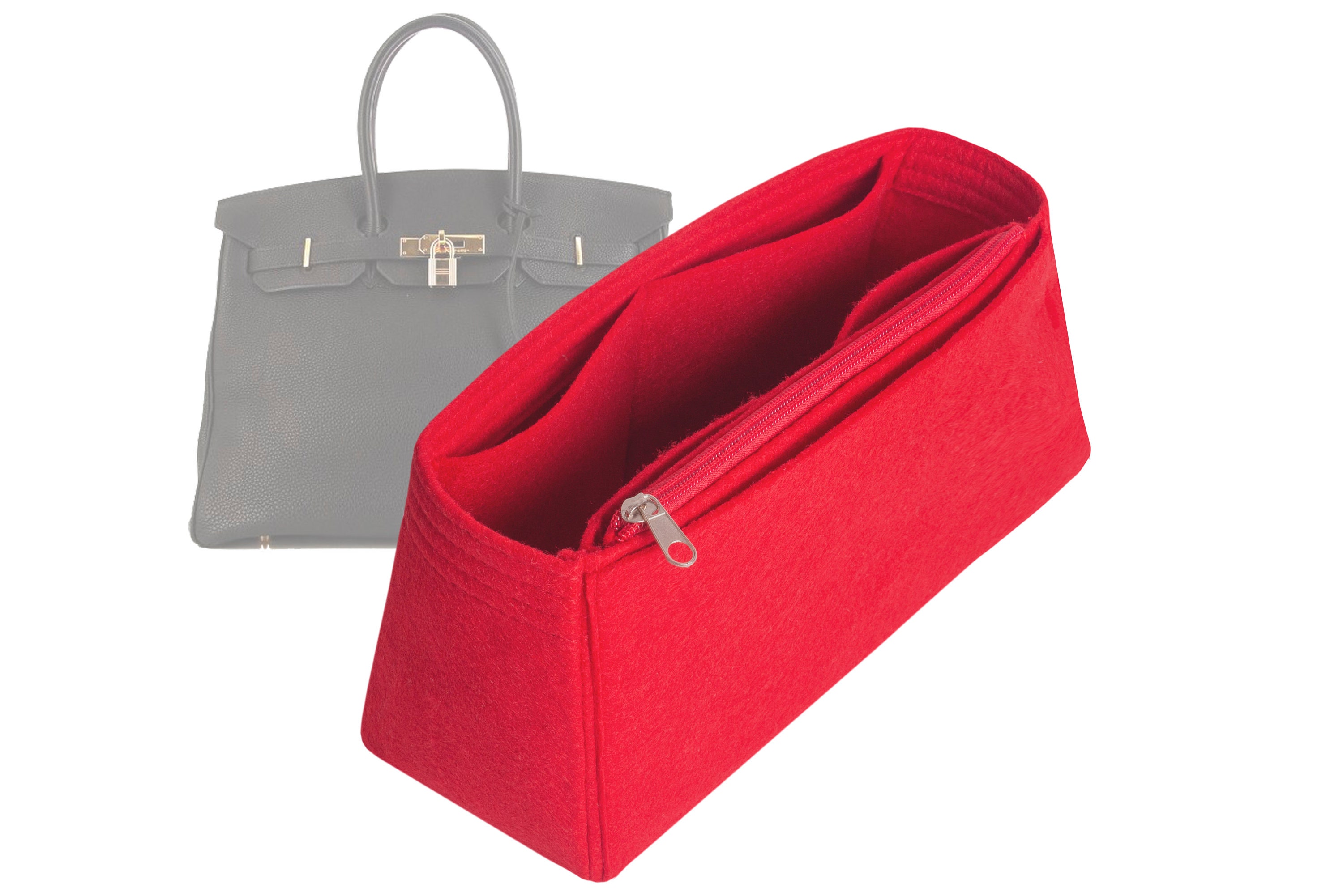  Zoomoni Premium Bag Organizer for Hermes Birkin 25 - Premium  Felt (Handmade/20 Color Options) [Purse Organiser, Liner, Insert, Shaper] :  Handmade Products