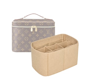 Customizable Vanity Nice BB Bag Felt Bag Insert Organizer And Bag Liner In 12.5cm 4.9inches Height Beige Color