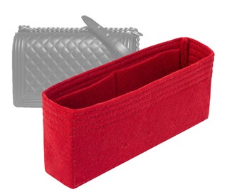 Aanpasbare "Large Boy Bag" vilten tas opberger en tasvoering in hoogte: 15 cm/5,9 inch, rode kleur