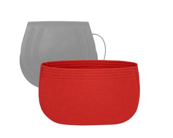Customizable "Marcie Crossbody Saddle Bag Medium" Felt Bag Insert Organizer In 12cm/4.7inches Height, Bag liner,Red Color