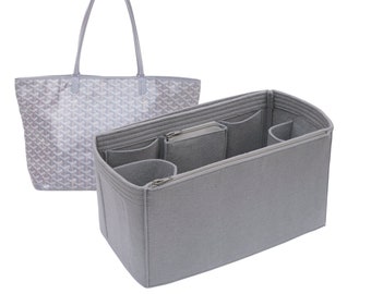 Customizable "Artois MM Bag" Felt Bag Insert Organizer And Bag Liner In 16cm/6.3inches Height, Silver Gray Color