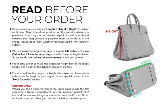 Loop Hobo Bag Organizer / Loop Hobo Bag Insert / Customizable 