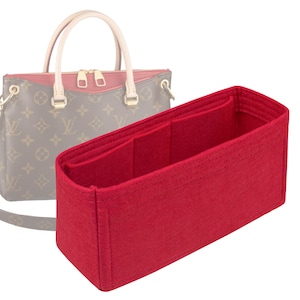 Customizable &quot;Pallas BB&quot; Customizable Felt Organizer And Bag Liner In 10 cm/3.9 inches Height, Bag Liner, Red