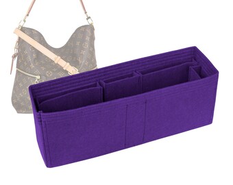 Customizable "Melie hobo handbag" Felt Bag Insert Organizer And Bag Liner In 16cm/6.2inches Height, Purple Color