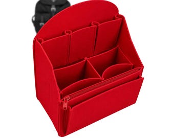RE-Nylon Medium Backpack | Free Size & Pocket Customization | Felt Liner, 24cm / 9.5 inches Height