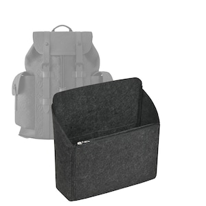 Customizable Christopher PM Bottom Length 12.6''/32 cm Felt Bag Insert Organizer In 11.8/30 cm Height, Bag Liner, Black image 1