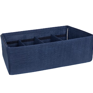 Customizable Duffle Bag Organizer, Felt Bag Insert Organizer, Luggage Organizer, Bag Shaper, Bag Liner, Navy