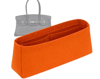 Customizable "Birkin Shoulder Light 29" Felt Bag Insert Organizer and Bag Liner in 12cm/4.7inches Height