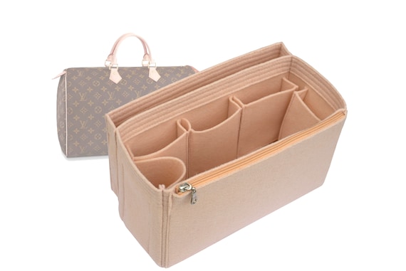 Customizable speedy 35 Bottom Length 13.8 35 Cm Felt Bag Insert Organizer in 6.3 16 Cm Height Bag Liner Peach Etsy