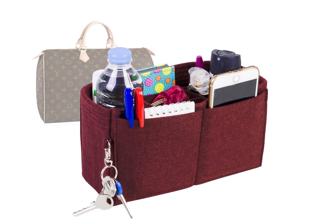 Customizable "speedy 25" Felt Bag Insert Organizer and Bag Liner in ...