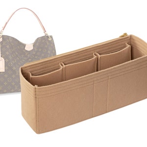 Customizable &quot;New Gracefull MM&quot;Felt Bag Insert Organizer And Bag Liner In 15cm/5.9inches Height, Beige Color