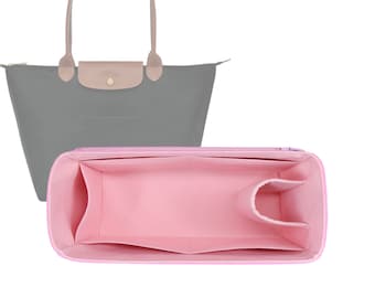 For "Le Pliage Long Strap Large" 17 cm/6.6" Height Insert Organizer, Fabric Lined Felt Organizer - Worldwide Shipping Time 3-5 Days