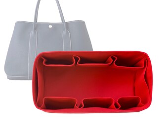 Customizable "Garden Party 36 Bag" Fabric Bag Insert Organizer And Bag Liner In 17cm/6.6inches Height, Red Color